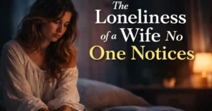 Sometimes the deepest loneliness is felt not when you are alone, but when the person beside you no longer sees you.