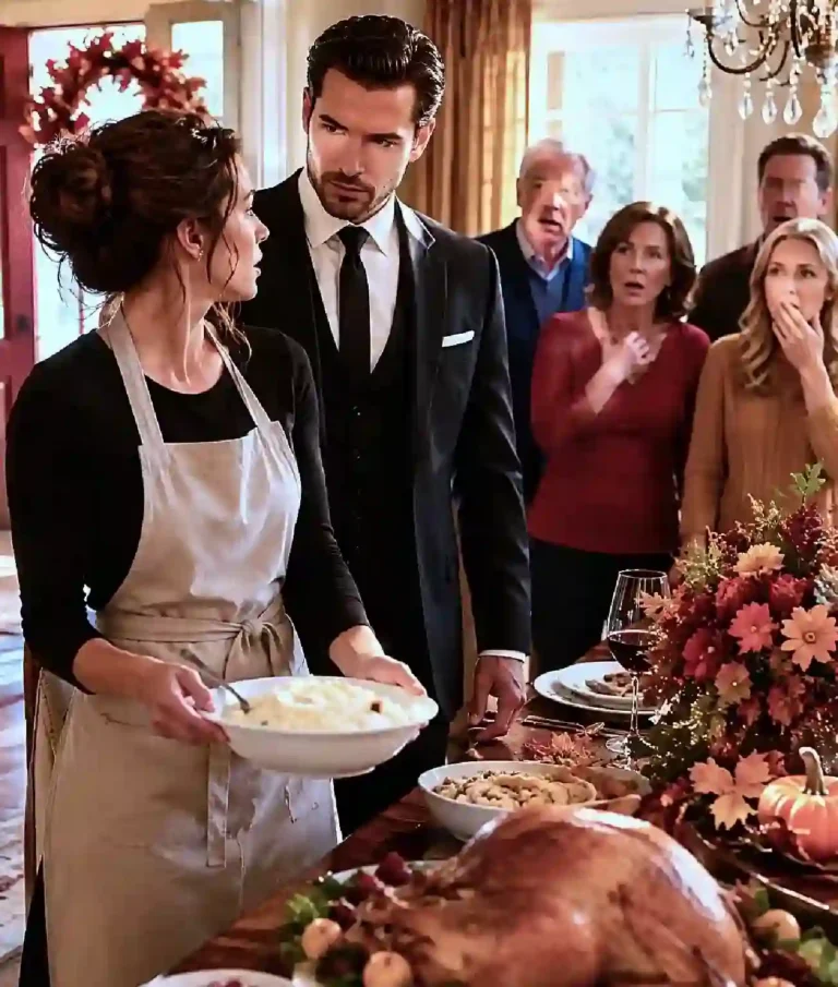 My Family Forced Me to Cook Thanksgiving Dinner Alone—Then a Man in a Black Suit Walked In, Kissed My Hand, and Called Me “Darling”
