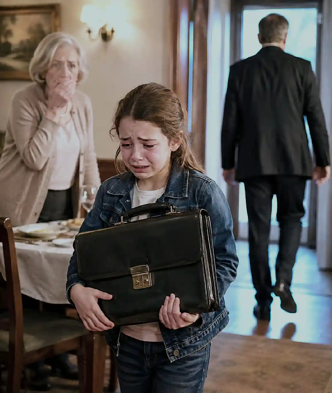 My 72-Year-Old Mom’s 57-Year-Old Boyfriend Always Left Before Dessert—Until My Daughter Followed Him One Night and Returned in Tears With His Briefcase
