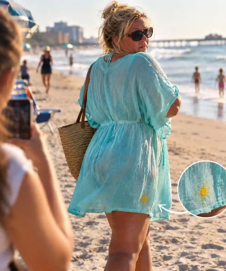 My Daughter Disappeared From a Crowded Beach at 16-Eight Years Later, I saw a stranger wearing Her hand-made Cover-up Her