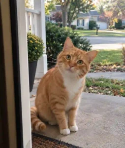 A Stray Cat Kept Returning to the Same Porch Every Evening, and the Reason Finally Became Clear