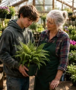 Everyone Warned the 65-Year-Old Widow Never to Hire the Town’s “Bad Kid”—But She Gave Him One Chance, and What He Did Inside Her Greenhouse Changed Both Their Lives