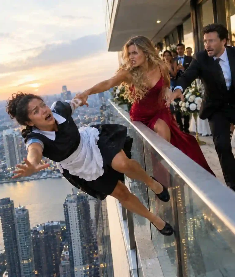 The Billionaire Saw His Fiancée Push the Maid Off the Building, What He Did Next Left the Entire City in Shock