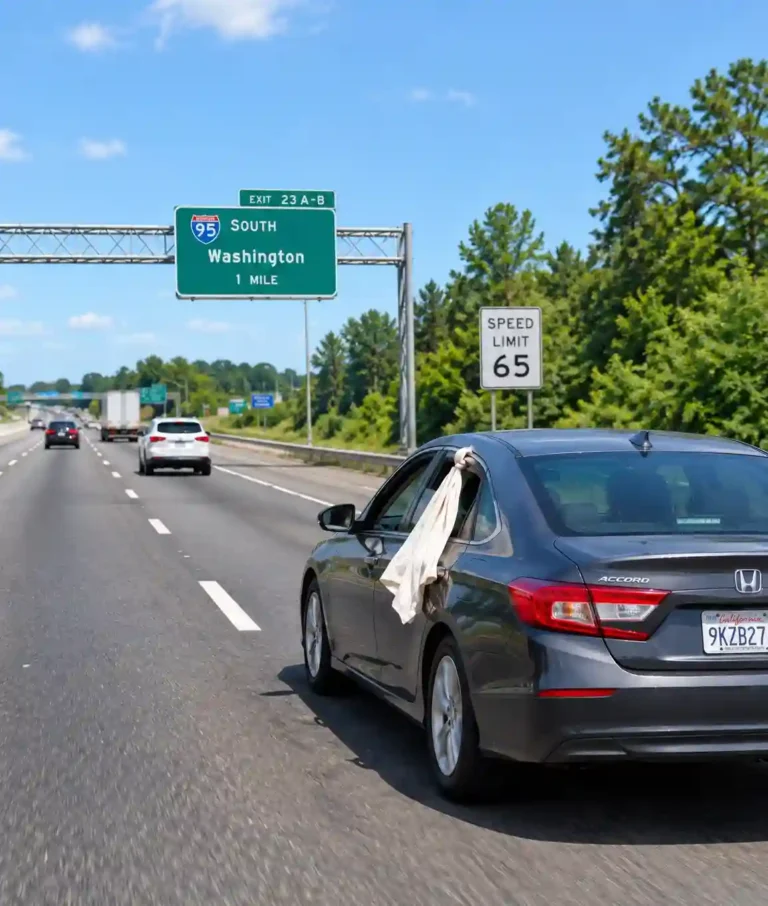 The White Cloth hanging From a Car Window: What This Little-Known Road Signal Really Means