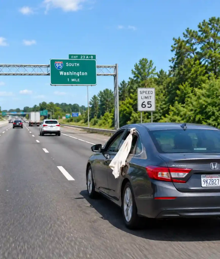 The White Cloth hanging From a Car Window: What This Little-Known Road Signal Really Means