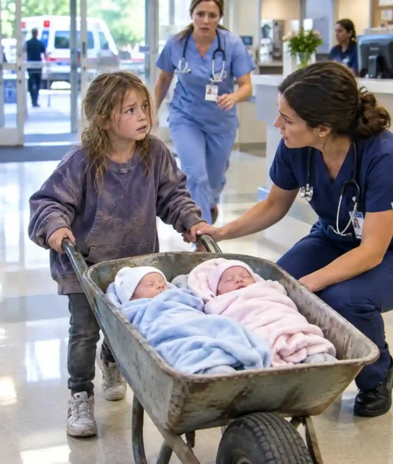 My Mommy Has Been Sleeping for Three Days”—A Six-Year-Old Girl Pushed Her Newborn Twins to the Hospital in a Wheelbarrow