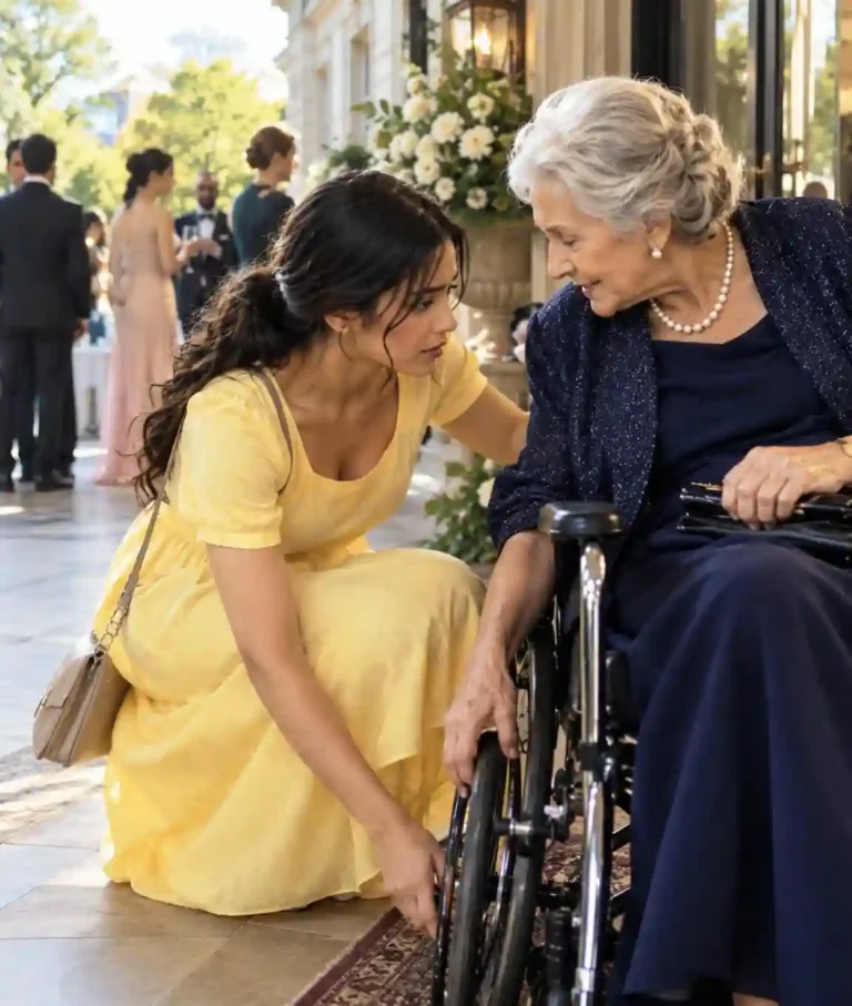 Poor Girl Was Mocked for Her Cheap Yellow Dress at a Luxury Wedding—Minutes Later, She Stopped to Help an Elderly Woman Who Changed Her Life